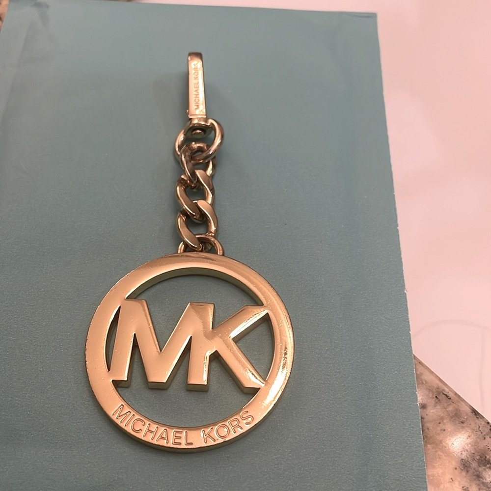 Michael Kors Gold Logo Keychain